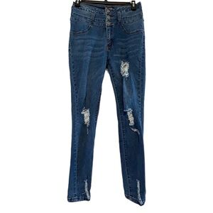 Fashion Nova Distressed Skinny Jeans